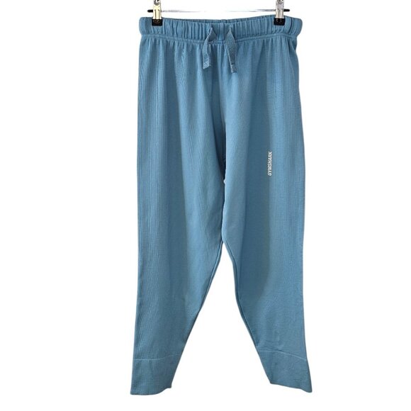 Gymshark Womens Pause Joggers, Blue, Pull On, Stretch, Athletic, Size Small - Picture 1 of 9
